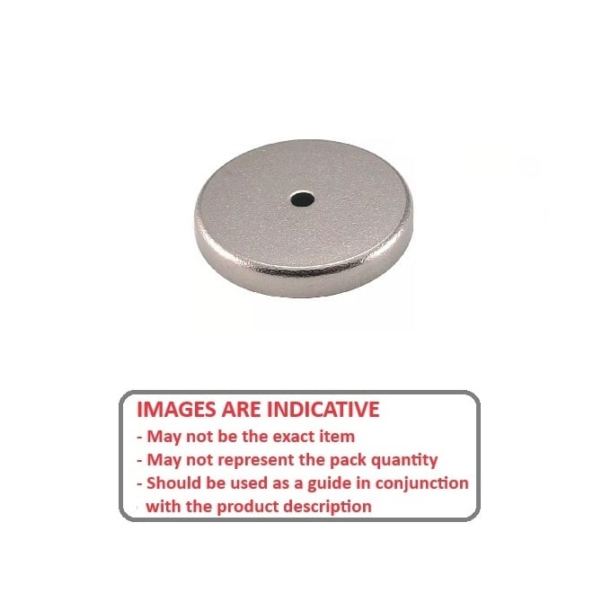 Magnete per gruppo tazza 80,77 x 11,11 x 30,56 mm - Foro passante - MBA (confezione da 1)