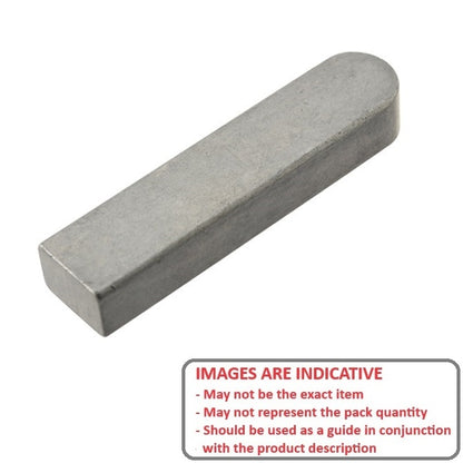 1050626 | K-0400-0400-2000AB-C (Each) --- Machine Keys - 4x4x20 mm - Carbon Steel Key