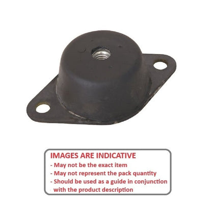 1176479 | MBN2-0073-29-0953C --- Base Neoprene Style 2 Mounts - 72.6 kg (lbs) x  C x 95.25 mm