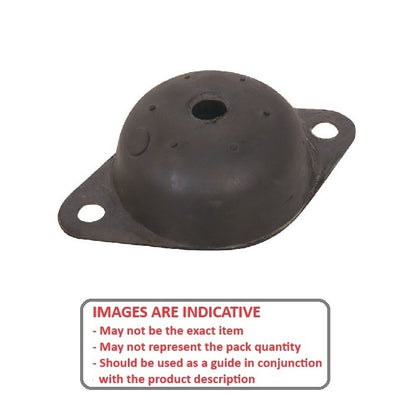 1224981 | MBN2-0646-42-1270 (PK-25) --- Base Neoprene Style 2 Mounts - 646.4 kg - lbs - D 136.525 mm - Neoprene Rubber Mount