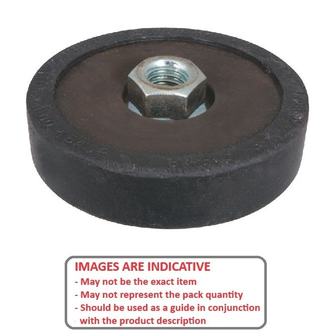 1223122 | MPL-0454-P (Each) --- Pivotal Levellers Mounts - 453.6 Kg - 76.2x19.05 mm Base Without Stud - Neoprene Rubber Mount