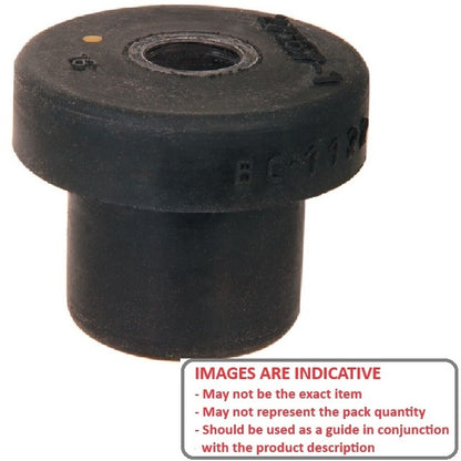 1210285 | TB-50-60SR (Each) --- Bonded Mounts - 200 kg - 13x49 mm Tee Bush Centre Bolt - Neoprene Rubber and Steel Mount