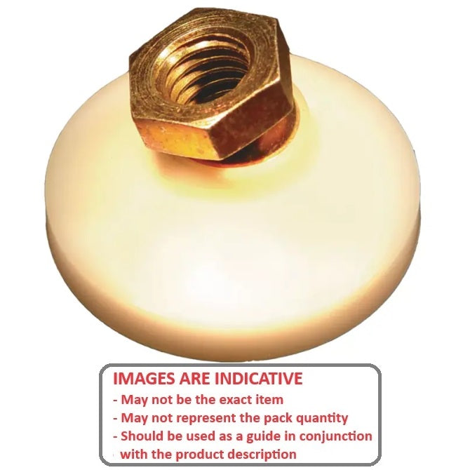 1088712 | MSF-095C-CGCAP (Each) --- Levelling Socket Mounts - 3/8-16 UNC - 9.53mm - 31.8x22.2 mm Swivel - Steel Mount