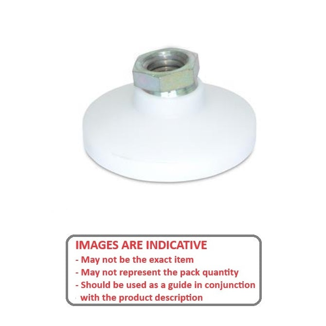 1058588 | MSF-048F-S3AP (Each) --- Levelling Socket Mounts - 10-32 UNF - 4.76mm - 19.1x13.5 mm Swivel - Stainless Steel 303/304 Similar to A2, 18-8 HRB80 Mount