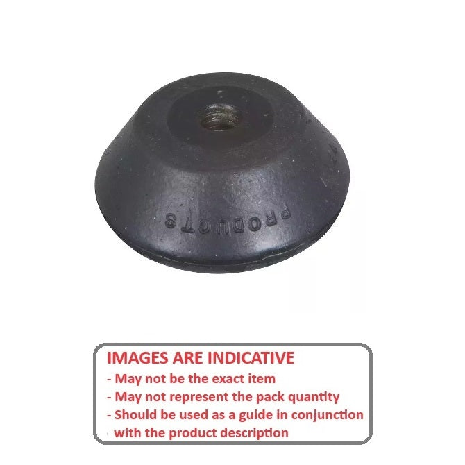 1137144 | TMF-608RS (Each) --- Levelling Bonded Neoprene Mounts - 27.0 to 136.0 Kg 1.27x5.08 mm No Stud
