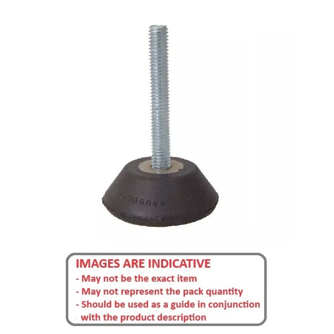 1040503 | TMF-553-ARS (Each) --- Levelling Bonded Neoprene Mounts - 2.5 to 15.8 Kg 1.27x6.35 mm With Stud