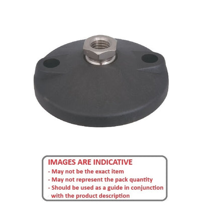 1103696 | MLF-127C-S3NY-2LH (Each) --- Levelling Socket Mounts - 1/2-13 UNC - 12.7mm - 101.6x18.5 mm Standard - Stainless Steel Mount