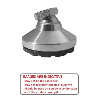 1121926 | MSF-191C-S3RP (Each) --- Levelling Socket Mounts - 3/4-10 UNC - 19.05mm - 76.2x38.1 mm Swivel - Stainless Steel 303/304 Similar to A2, 18-8 HRB80 Mount