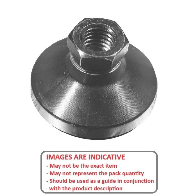 1112190 | MSF-2720-159C-B (PK-50) --- Levelling Socket Mounts - 5/8-11 UNC - 15.88mm - 63.5x31.8 mm Swivel - Steel Mount