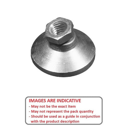 1058589 | MSF-048F-CCC (Each) --- Levelling Socket Mounts - 10-32 UNF - 4.76mm - 19.1x13.5 mm Swivel - Clear Chromate Mount
