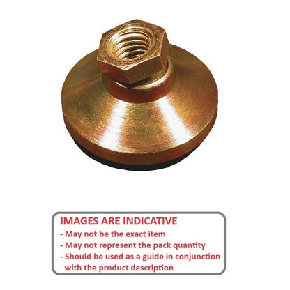 1072678 | MSF-064C-CGCRP (Each) --- Levelling Socket Mounts - 1/4-20 UNC - 6.35mm - 25.4x17.8 mm Swivel - Steel Mount