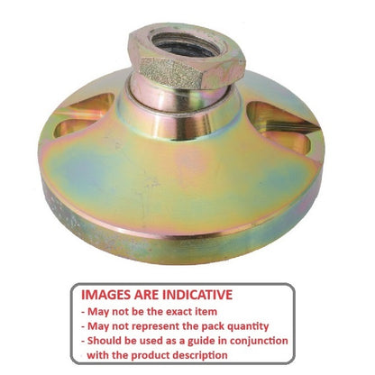 1112189 | MSF-159C-C-2LH (Each) --- Levelling Socket Mounts - 5/8-11 UNC - 15.88mm - 63.5x31.8 mm Swivel - Steel Mount