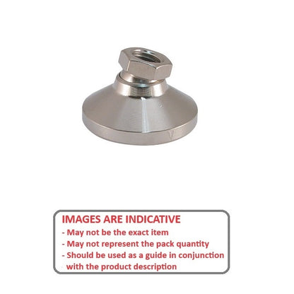 1067347 | MSF-060M-CNP (Each) --- Levelling Socket Mounts - M6 - 6x1mm - 19x13 mm Swivel - Steel Mount