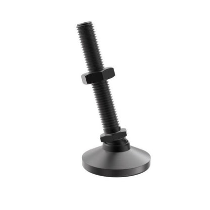 1072687 | MSM-064C-064-CBC (Each) --- Levelling Studded Mounts - 1/4-20 UNC - 6.35mm - 25.4x17.9 mm Swivel - Steel Mount