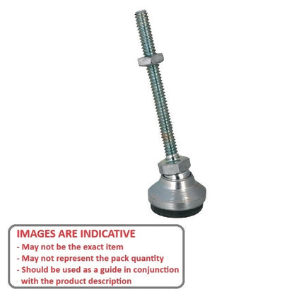 1088434 | MSM-095C-102-CCCRP (Each) --- Levelling Studded Mounts - 3/8-16 UNC - 9.53mm - 31.8x25.4 mm Swivel - Steel Mount