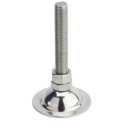 1092510 | MLM-100M-080-Z-ECO (Each) --- Levelling Studded Mounts - M10 - 10x1.5mm - 38x19.5 mm Economy - Steel - Zinc Mount