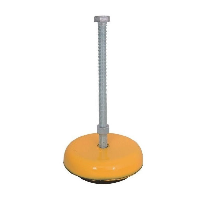 1121811 | MLM-191C-254-CEB-OSHAY (Each) --- Levelling Studded Mounts - 3/4-10 UNC - 19.05mm - 160.3x41.3 mm Elastomer Base OSHA Yellow - Steel Mount