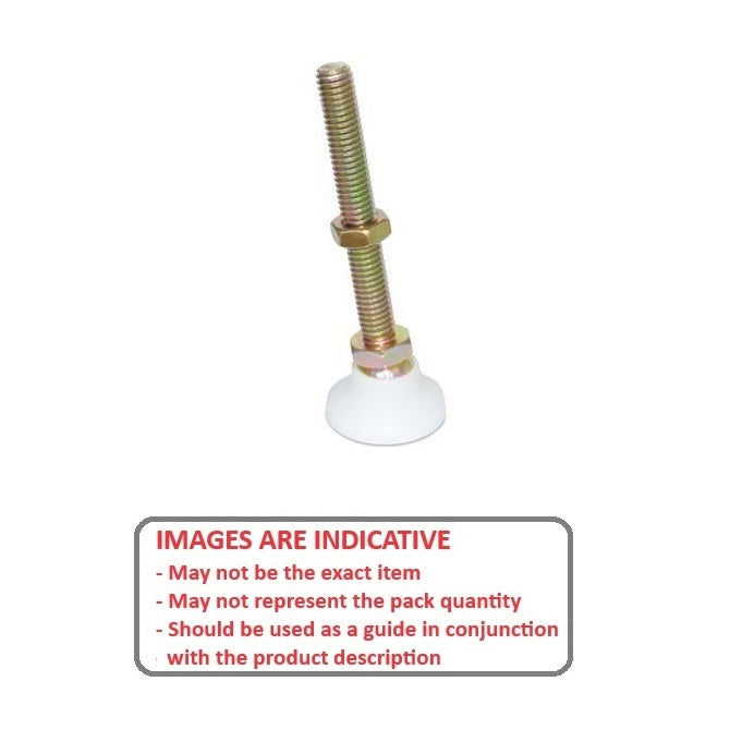 1088437 | MSM-095C-102-CGCAB (PK-15) --- Levelling Studded Mounts - 3/8-16 UNC - 9.53mm - 31.8x25.4 mm Swivel - Steel Mount