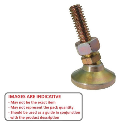 1112182 | MSM-159C-102-CGC (Each) --- Levelling Studded Mounts - 5/8-11 UNC - 15.88mm - 63.5x31.8 mm Swivel - Steel Mount