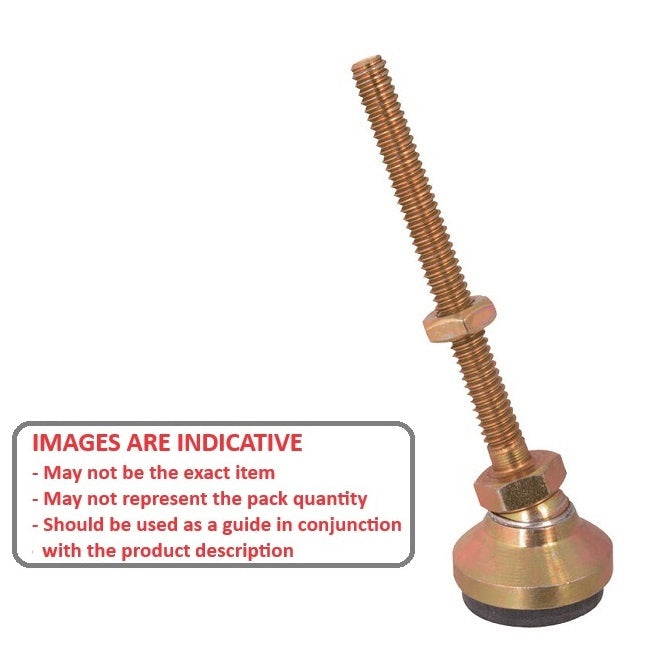 1121776 | MSM-191C-102-CGCRP (Each) --- Levelling Studded Mounts - 3/4-10 UNC - 19.05mm - 76.2x41.3 mm Swivel - Steel Mount
