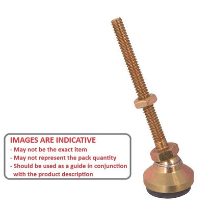 1058599 | MSM-048F-025-CGCRP (PK-15) --- Levelling Studded Mounts - 10-32 UNF - 4.76mm - 19.1x16.7 mm Swivel - Steel Mount