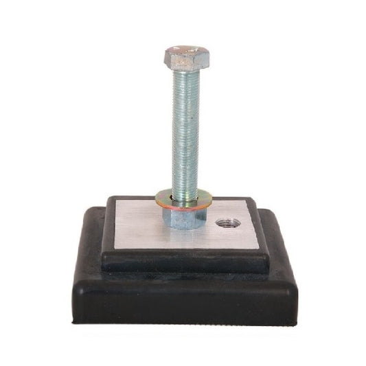 Levelling Studded Machine Mounts - 152.40 x 152.40 30.2 mm - 80  - Aluminium - Steel - Elastomer Duro 80