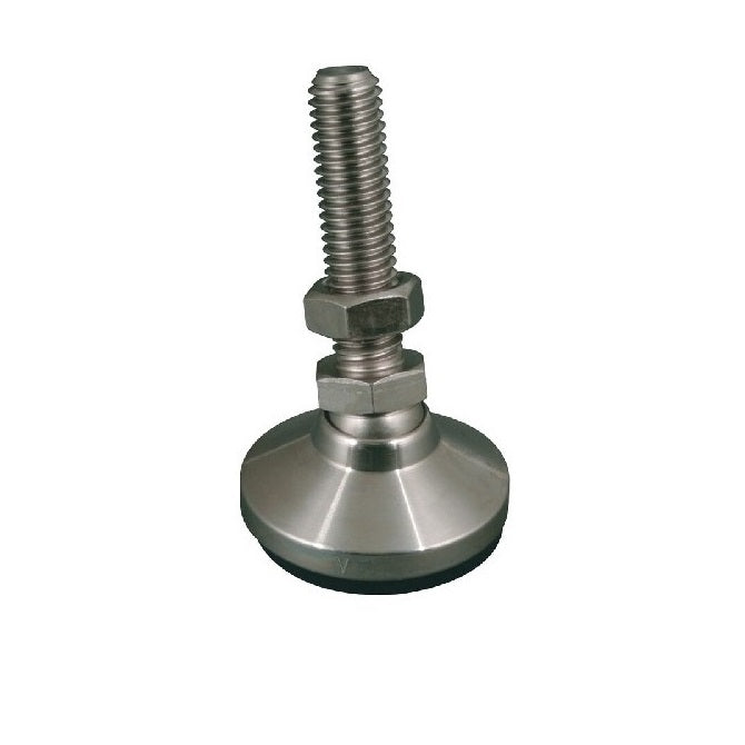 Levelling Studded Mounts - M6 -6x1mm- 19x17 mm - Steel