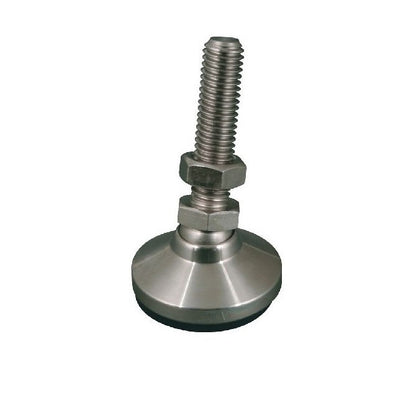 1066577 | MSM-060M-025-CNPRP (Each) --- Levelling Studded Mounts - M6 - 6x1mm - 19x17 mm Swivel - Steel Mount