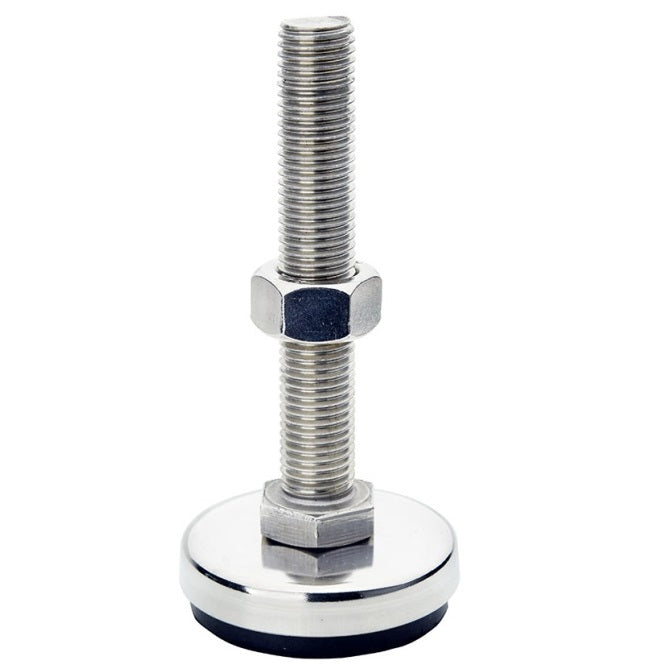 Levelling Studded Mounts - M10 -10x1.5mm- 40x24 mm - Stainless Steel 304 Similar to A2, 18-8 HRB80