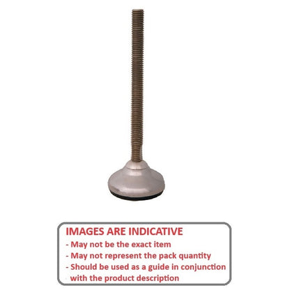1121737 | MLM-191C-203-S4HY-060 (Each) --- Levelling Studded Mounts - 3/4-10 UNC - 19.05mm - 59.9x33 mm Hygienic - Stainless Steel 304 Similar to A2, 18-8 HRB80 Mount