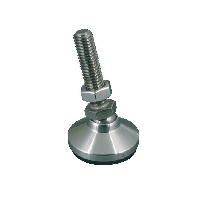 Levelling Studded Mounts - M12 -12x1.75mm- 48x29 mm - Stainless Steel 303/304 Similar to A2, 18-8 HRB80