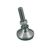 Levelling Studded Mounts - 10-32 UNF -4.76mm- 19.1x13.5 mm - Stainless Steel 303/304 Similar to A2, 18-8 HRB80