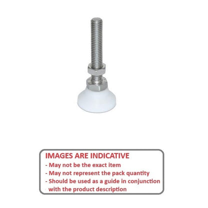 1058150 | MSM-048F-051-S3AB --- Levelling Studded Mounts - 10-32 UNF (4.76mm) x 19.1 mm x 13.5 mm