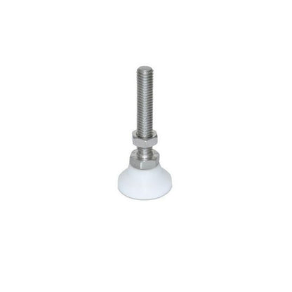 1056508 | MSM-048F-051-S3AB (Each) --- Levelling Studded Mounts - 10-32 UNF - 4.76mm - 19.1x13.5 mm Swivel - Stainless Steel 303/304 Similar to A2, 18-8 HRB80 Mount
