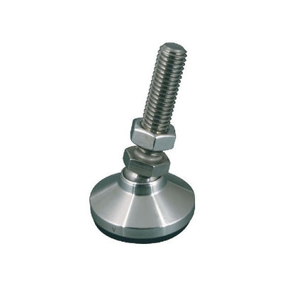1066561 | MLM-060M-025-S3 (Each) --- Levelling Studded Mounts - M6 - 6x1mm - 19.1x13.5 mm Standard - Stainless Steel 303/304 Similar to A2, 18-8 HRB80 Mount