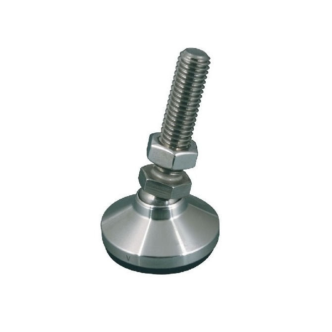 1058575 | MLM-048F-025-S3 (Each) --- Levelling Studded Mounts - 10-32 UNF - 4.76mm - 19.1x13.5 mm Standard - Stainless Steel 303/304 Similar to A2, 18-8 HRB80 Mount