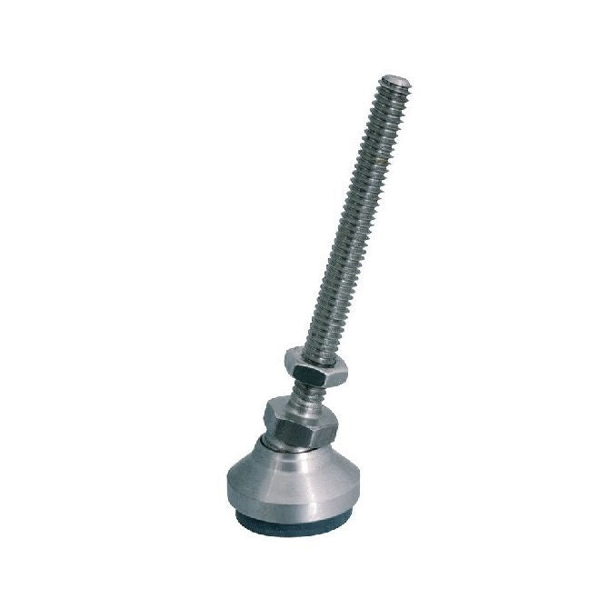 1114555 | MSM-160M-120-S4RP (Each) --- Levelling Studded Mounts - M16 - 16x2mm - 60x39 mm Swivel - Stainless Steel 304 Similar to A2, 18-8 HRB80 Mount