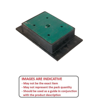 1228106 | MR4-6804 (Each) --- Rectangular 4 Bolt Mounts - 6803.9 Kg - 263.53x180.98 mm - Steel and Neoprene Mount