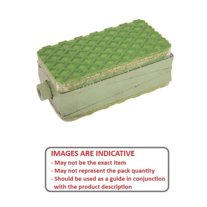 1227737 | MW-1588 (Each) --- Wedge Mounts - 1587.6 Kg - 203.2x95.25 mm Light Duty - Steel Mount