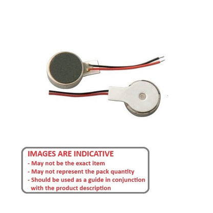 1078977 | AD0834AD (PK-10) --- Vibrating Motors - 8mm Dia x 3.4mm Thick Start Voltage 2.3V - Operating Voltage Range 2.3-3.5V