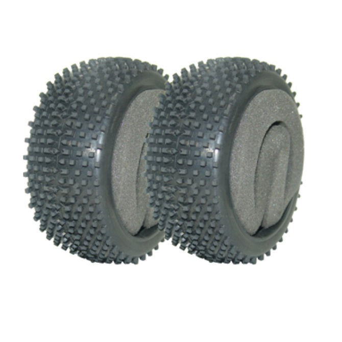 1225654 | MV3693S-ME (2 Pcs) --- Great Vigor Parts Hobby - Tyres Cage Buggy GP and BL Square Block Tyres With Foam