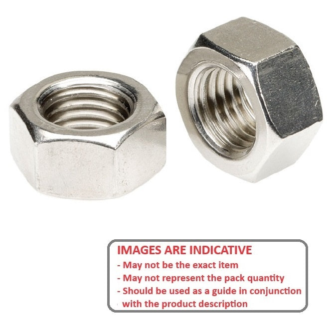 1060211 | NT050M-HX-AL (PK-10) --- Hexagonal Nuts - M5 - 5x0.8mm - 4x8 mm Full - Aluminium Nut