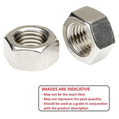 1060211 | NT050M-HX-AL (PK-10) --- Hexagonal Nuts - M5 - 5x0.8mm - 4x8 mm Full - Aluminium Nut