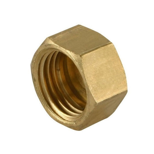 1071217 | NT064W-HX-BR (20 Pcs) --- Hexagonal Nuts - 1/4-20 BSW (6.35mm) x 4.9 mm x 11.11 mm