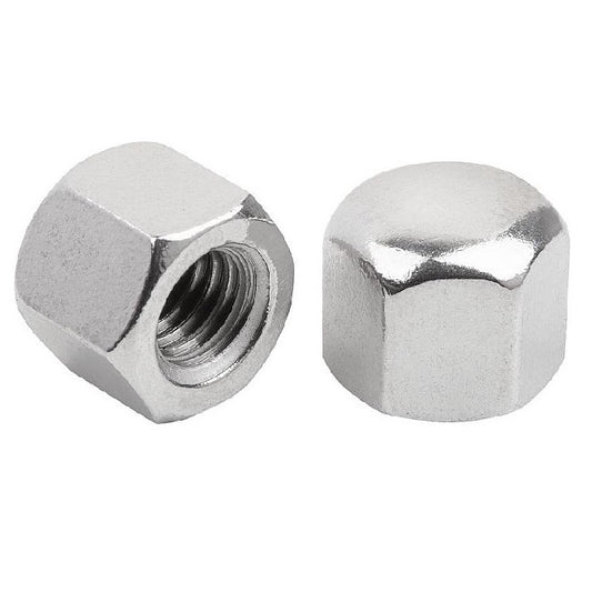 1070670 | NT060M-CP-S4 (10 Pcs) --- Cap Nuts - M6 (6x1mm) 304 Stainless 9 (min 8.64)