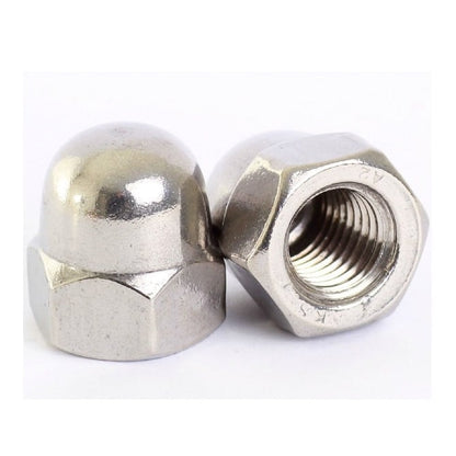 1065671 | NT050M-DM-S6 (100 Pcs) --- Dome Nuts - M5 (5x0.8mm) x  316 Stainless x 10 mm