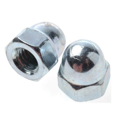 1059712 | NT048C-DM-CC (50 Pcs) --- Dome Nuts - 10-24 UNC (4.76mm) x  Steel - Chrome Plated x 8.89 mm