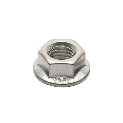 1070671 | NT060M-F-S4 --- Flanged Nuts - M6 (6x1mm) x  Stainless Steel x 5.8 mm