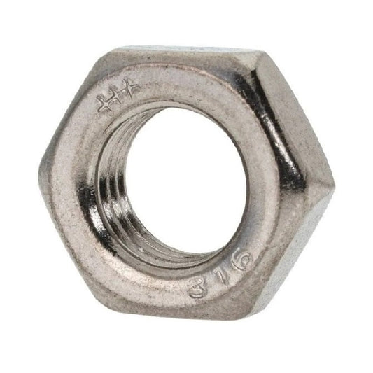 Ecrou Hexagonal 7/8-9 UNC - Demi Inox 303-304 - 18-8 - A2 - MBA (Paquet de 25)