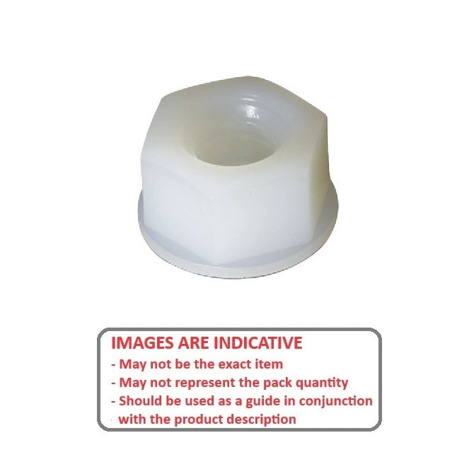 1039427 | NT022C-HXT-NY (PK-50) --- Hexagonal Nuts - 2-56 UNC - 2.18mm - 1.59x4.57 mm Full - Nylon Zytel 101 Nut